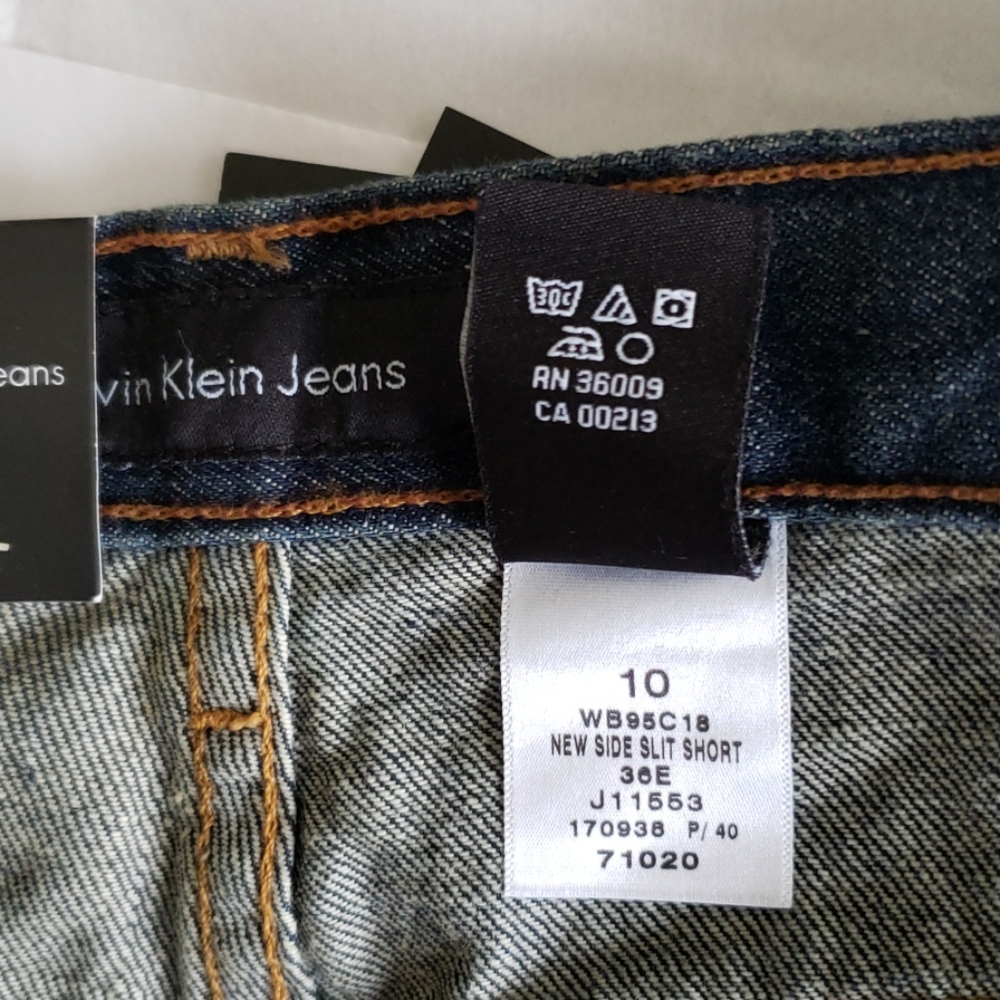 Calvin Klein Jeans NEW Side Slit Shorts Women's 10 - Picture 16 of 16